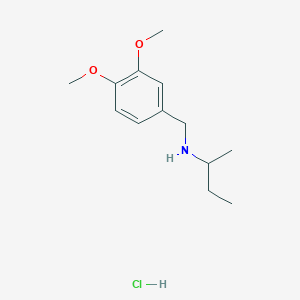 (Butan-2-yl)[(3,4-dimethoxyphenyl)methyl]amine hydrochloride