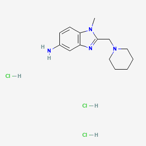 1-Methyl-2-piperidin-1-ylmethyl-1H-benzoimidazol-5-ylamine trihydrochloride