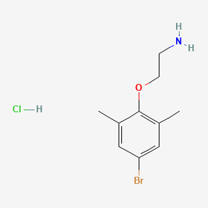 molecular formula C10H15BrClNO B3085650 [2-(4-Bromo-2,6-dimethylphenoxy)ethyl]amine hydrochloride CAS No. 1158235-65-4