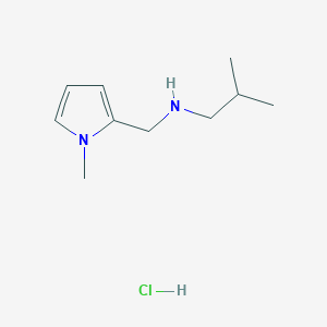 molecular formula C10H19ClN2 B3085686 [(1-Methyl-1H-pyrrol-2-yl)methyl](2-methylpropyl)amine hydrochloride CAS No. 1158265-14-5