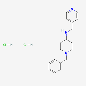 1-benzyl-N-[(pyridin-4-yl)methyl]piperidin-4-amine dihydrochloride