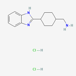 {[4-(1h-Benzimidazol-2-yl)cyclohexyl]methyl}amine dihydrochloride