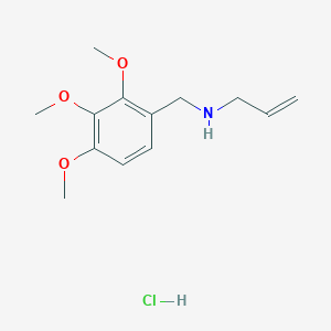 molecular formula C13H20ClNO3 B3085814 (Prop-2-en-1-yl)[(2,3,4-trimethoxyphenyl)methyl]amine hydrochloride CAS No. 1158320-84-3