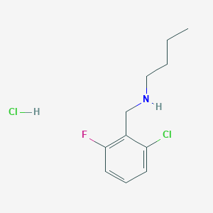 Butyl[(2-chloro-6-fluorophenyl)methyl]amine hydrochloride