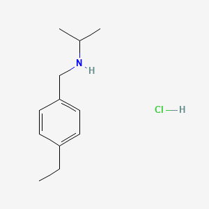 [(4-Ethylphenyl)methyl](propan-2-yl)amine hydrochloride