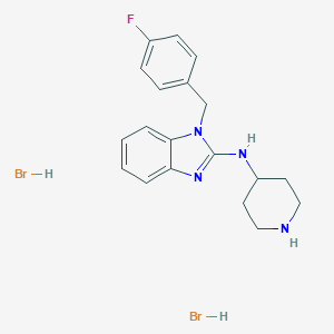 molecular formula C₁₉H₂₃Br₂FN₄ B030860 1-(4-Fluorobenzyl)-N-piperidin-4-yl-1H-benzimidazol-2-amine dihydrobromide CAS No. 75970-64-8