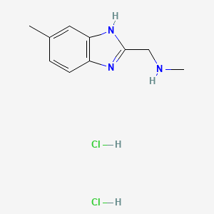 N-Methyl-1-(5-methyl-1H-benzimidazol-2-yl)methanamine dihydrochloride
