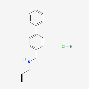 molecular formula C16H18ClN B3086028 [(4-Phenylphenyl)methyl](prop-2-en-1-yl)amine hydrochloride CAS No. 1158455-88-9