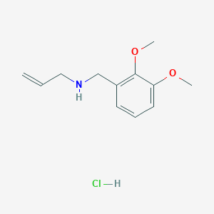 molecular formula C12H18ClNO2 B3086029 [(2,3-Dimethoxyphenyl)methyl](prop-2-en-1-yl)amine hydrochloride CAS No. 1158456-44-0