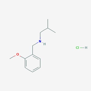 molecular formula C12H20ClNO B3086042 [(2-Methoxyphenyl)methyl](2-methylpropyl)amine hydrochloride CAS No. 1158465-81-6