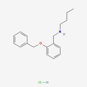 {[2-(Benzyloxy)phenyl]methyl}(butyl)amine hydrochloride