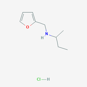 molecular formula C9H16ClNO B3086107 (Butan-2-yl)[(furan-2-yl)methyl]amine hydrochloride CAS No. 1158497-40-5