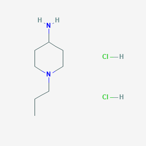 molecular formula C8H20Cl2N2 B3086179 1-Propylpiperidin-4-amine dihydrochloride CAS No. 1158561-84-2