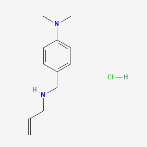 molecular formula C12H19ClN2 B3086195 N,N-Dimethyl-4-{[(prop-2-en-1-yl)amino]methyl}aniline hydrochloride CAS No. 1158572-90-7