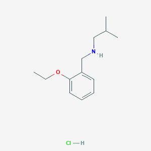 B3086298 [(2-Ethoxyphenyl)methyl](2-methylpropyl)amine hydrochloride CAS No. 1158644-06-4