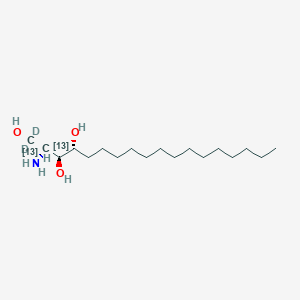 molecular formula C₁₆¹³C₂H₃₇D₂NO₃ B030863 (2R,3S,4R)-2-Amino-1,1-dideuterio(1,2-13C2)octadecane-1,3,4-triol CAS No. 237757-10-7