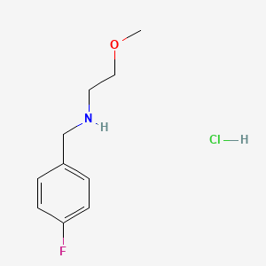 molecular formula C10H15ClFNO B3086310 N-(4-Fluorobenzyl)-2-methoxyethanamine hydrochloride CAS No. 1158735-47-7