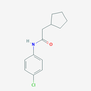 molecular formula C13H16ClNO B308649 N-(4-chlorophenyl)-2-cyclopentylacetamide 