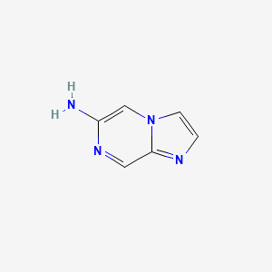 molecular formula C6H6N4 B3086519 Imidazo[1,2-a]pyrazin-6-amine CAS No. 1159818-69-5