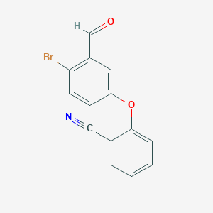 2-(4-Bromo-3-formylphenoxy)benzonitrile