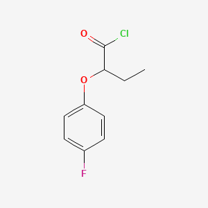 molecular formula C10H10ClFO2 B3086607 2-(4-Fluorophenoxy)butanoyl chloride CAS No. 1160257-66-8