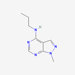 1-methyl-{N}-propyl-1{H}-pyrazolo[3,4-{d}]pyrimidin-4-amine
