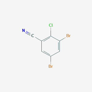 molecular formula C7H2Br2ClN B3086628 3,5-Dibromo-2-chlorobenzonitrile CAS No. 1160574-24-2