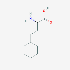molecular formula C10H19NO2 B3086854 (S)-2-amino-4-cyclohexylbutanoic acid CAS No. 116622-38-9