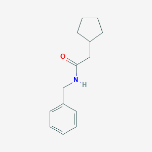 molecular formula C14H19NO B308691 N-benzyl-2-cyclopentylacetamide 