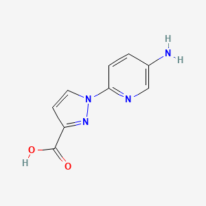 1-(5-aminopyridin-2-yl)-1H-pyrazole-3-carboxylic acid
