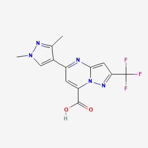5-(1,3-dimethyl-1H-pyrazol-4-yl)-2-(trifluoromethyl)pyrazolo[1,5-a]pyrimidine-7-carboxylic acid