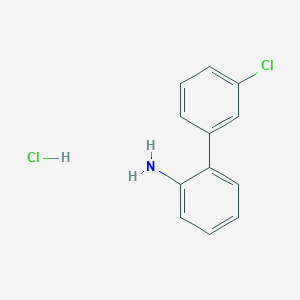 molecular formula C12H11Cl2N B3087266 3'-Chlorobiphenyl-2-ylamine hydrochloride CAS No. 1172032-93-7