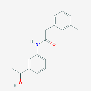 molecular formula C17H19NO2 B308736 N-[3-(1-hydroxyethyl)phenyl]-2-(3-methylphenyl)acetamide 