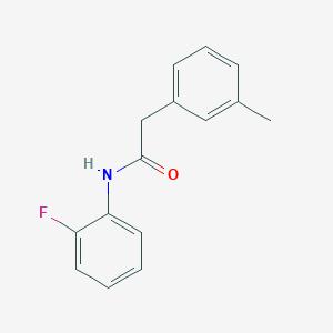 molecular formula C15H14FNO B308746 N-(2-fluorophenyl)-2-(3-methylphenyl)acetamide 