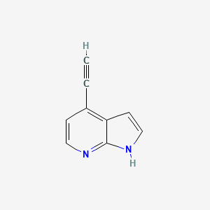 molecular formula C9H6N2 B3087508 4-ethynyl-1H-pyrrolo[2,3-b]pyridine CAS No. 1174297-28-9