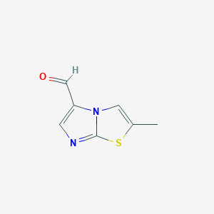 molecular formula C7H6N2OS B3087605 2-Methylimidazo[2,1-b][1,3]thiazole-5-carbaldehyde CAS No. 1175942-07-0