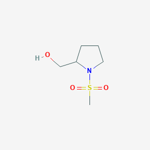 molecular formula C6H13NO3S B3087629 (1-Methanesulfonylpyrrolidin-2-yl)methanol CAS No. 1176673-70-3