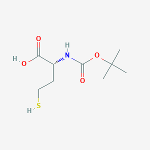 molecular formula C9H17NO4S B3087640 N-[(1,1-Dimethylethoxy)carbonyl]-D-homocysteine CAS No. 1176833-85-4