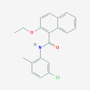 molecular formula C20H18ClNO2 B308770 N-(5-chloro-2-methylphenyl)-2-ethoxy-1-naphthamide 