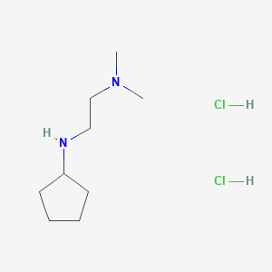 molecular formula C9H22Cl2N2 B3087797 N-[2-(Dimethylamino)ethyl]cyclopentanamine dihydrochloride CAS No. 1177346-14-3