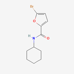molecular formula C11H14BrNO2 B3087933 5-Bromo-N-cyclohexyl-2-furamide CAS No. 117845-24-6