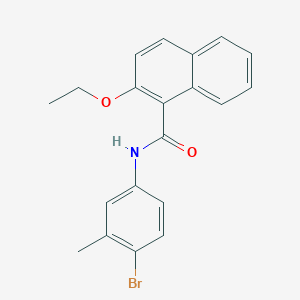 molecular formula C20H18BrNO2 B308796 N-(4-bromo-3-methylphenyl)-2-ethoxy-1-naphthamide 
