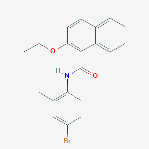 molecular formula C20H18BrNO2 B308798 N-(4-bromo-2-methylphenyl)-2-ethoxy-1-naphthamide 