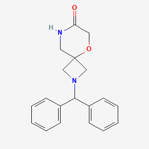 2-Benzhydryl-5-oxa-2,8-diazaspiro[3.5]nonan-7-one