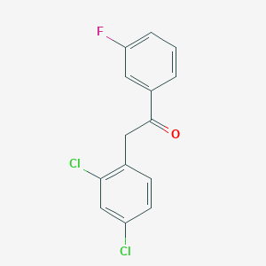 2-(2,4-Dichlorophenyl)-1-(3-fluorophenyl)ethanone