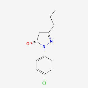 1-(4-Chlorophenyl)-3-propyl-4,5-dihydro-1H-pyrazol-5-one