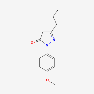 1-(4-Methoxyphenyl)-3-propyl-4,5-dihydro-1H-pyrazol-5-one