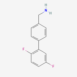 [4-(2,5-Difluorophenyl)phenyl]methanamine