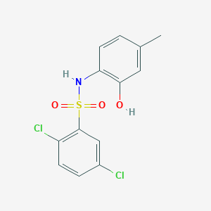 molecular formula C13H11Cl2NO3S B308807 2,5-dichloro-N-(2-hydroxy-4-methylphenyl)benzenesulfonamide 