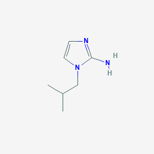 molecular formula C7H13N3 B3088246 1-(2-methylpropyl)-1H-imidazol-2-amine CAS No. 1184017-89-7
